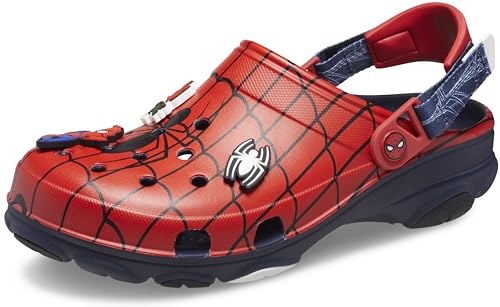Crocs Unisex-Adult Marvel Superhero Clogs, Spiderman, Black Panther and Captain America Shoes, Navy, 13 Men/15 Women