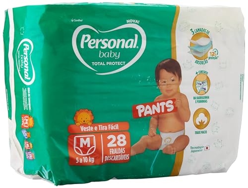 Fralda Personal Baby Pants Total Protect M com 52 Unidades