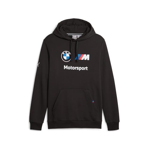 PUMA Men's BMW M Motorsport Essentials Fleece Hoodie, Black