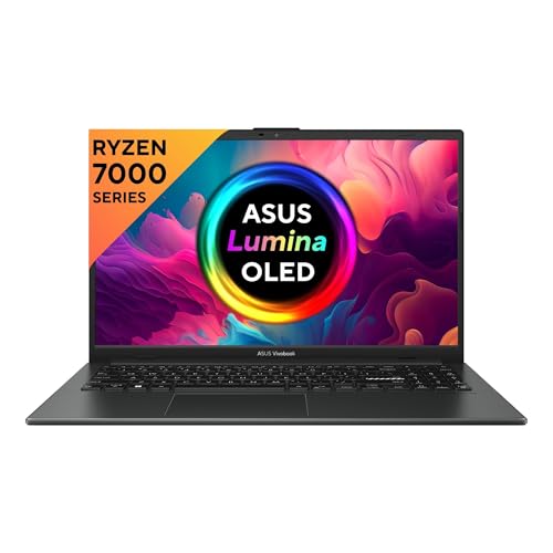ASUS Vivobook Go 15 (OLED), AMD Ryzen 5 7520U, 16GB RAM, 512GB SSD, FHD OLED, 15.6"/39.62cm, Windows 11, MS Office 2021, Black, 1.63KG, E1504FA-LK542W