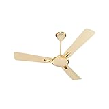 Crompton HIGHSPEED AURA 1200 mm Ceiling Fan for Home Designer BEE Star Rated Energy Efficient 370RPM Superior Air Delivery 2 years Manufacturer Warranty Ivory Deluxe Pack of 1