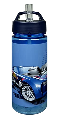 Scooli - Bouteille d'eau Barbie - sans BPA, avec Hot Wheels - Idéal pour les enfants et les fans - maternelle et école - 500 ml