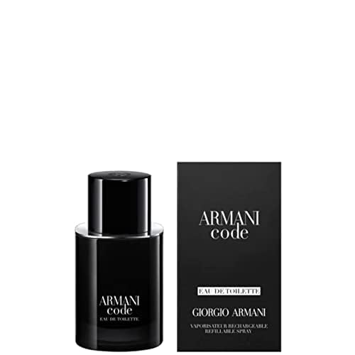 Armani Beauty- Code - Eau de Toilette - Cologne for Men - Ambery Woody Fragrance - Citrus, Lavandin, Tonka Bean Notes - 2.5 Fl Oz