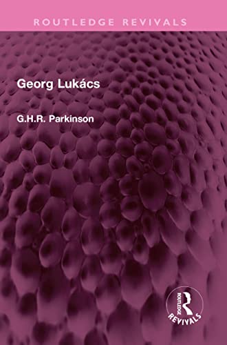 Georg Lukács book cover