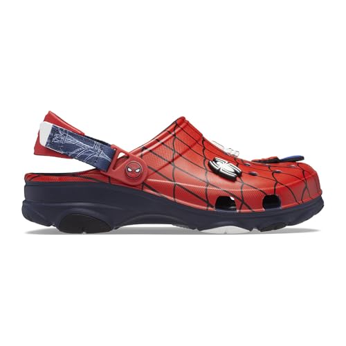 Crocs Unisex-Child Spiderman All Terrain Clogs, Navy, 3 Little Kid