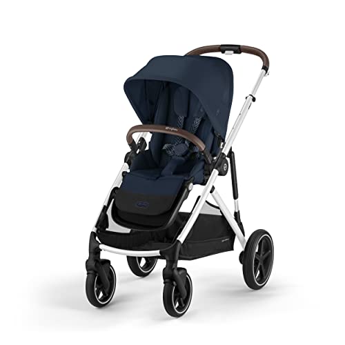 Cybex Gazelle S Stroller Modular Double Stroller for Infant and Toddler Includes Detachable Shopping Basket Over 20+ Configurations Folds Flat for Easy Storage Ocean Blue 28.4 pounds 1.0 Count