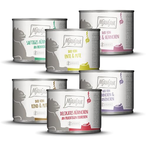 (-91%) MjAMjAM - Premium Nassfutter für Katzen - Mixpaket 6 für deine Katze, 6er Pack (6 x 200 g), getreidefrei mit extra viel Fleisch