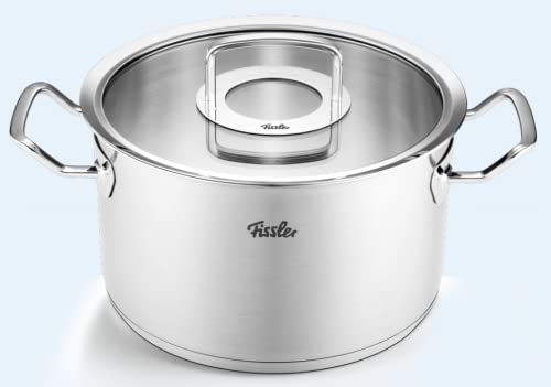 Fissler Original-Profi Collection/Edelstahl-Kochtopf (Ø 24 cm, 6,3L) Töpfe inkl. Glas-Deckel – Induktion