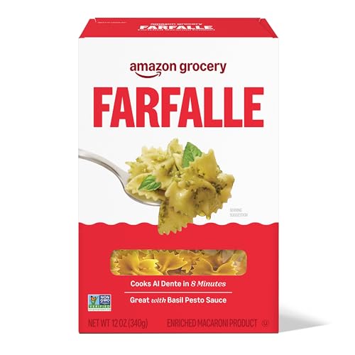 Amazon Grocery, Farfalle Pasta, 12 Oz (Previously Amazon Fresh, Packaging May Vary)