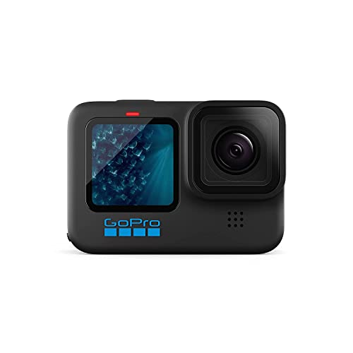 GoPro Hero11 Waterproof Digital Action Camera with Front&Rear LCD Screens,5.3K60 Ultra Hd Video,Hypersmooth 5.0,1080P Live Streaming with Enduro Batte