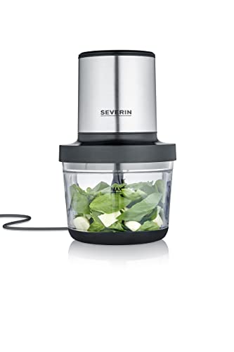 (-46%) SEVERIN Universalzerkleinerer, Multizerkleinerer für grobes und feines Zerkleinern, geeignet für Crushed Ice, Käse, Nüsse und mehr, matt-schwarz/Edelstahl-gebürstet, KM 3867