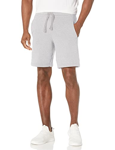 Hanes Men's Originals Sweat, Heavyweight Fleece Shorts with Pockets, 8", Light Steel