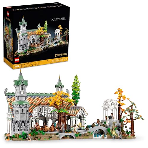 (-19%) LEGO Icons Der Herr Der Ringe: Bruchtal - Modellbau für Erwachsene - Kreatives Spielzeug mit 15 Minifiguren mit Gandalf, Legolas, Aragorn & Frodo - Kontruktionsspielzeug zum Sammeln - 10316