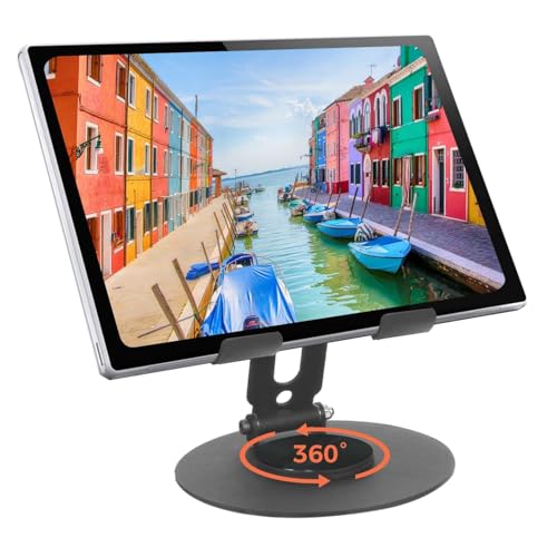 Dyazo Foldable 360° Rotating Tablet Stand | Multiple Height & Angle Adjustable Holder | Compatible for iPad Pro/Air/Mini, Samsung Galaxy Tabs, Surface