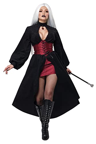 California Costumes, Vampire Corset Coat, Adult X-Large, Black/Red