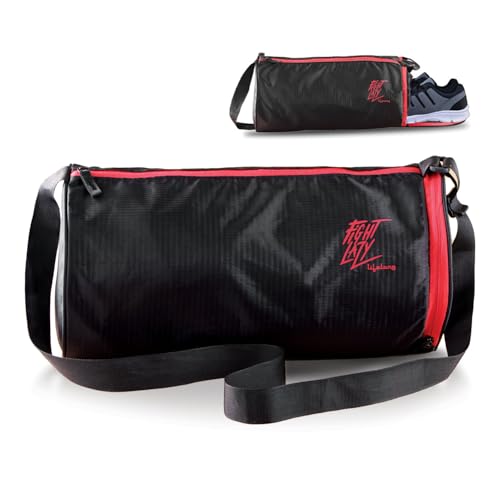 Lifelong Cotton 30 L Duffle Gym Bag for Men & Women | Adjustable Shoulder Bag | Water Resistant | Sports & Travel Bag with Shoe Compartment & Side Poc