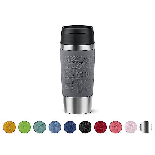 (-57%) Emsa N20205 Travel Mug Classic Isolierbecher 0,36 Liter | neuer Komfort-Schraubverschluss | Edelstahl | 4h heiß und 8h kalt | 100% dicht | spülmaschinenfest | 360°-Trinköffnung | Dunkelgrau