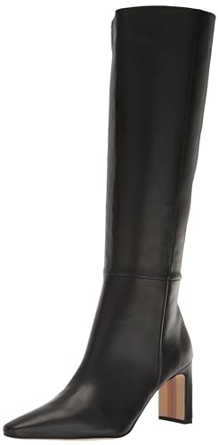 Sam Edelman Sylvia Knee High Boot Black Leather 8 Medium