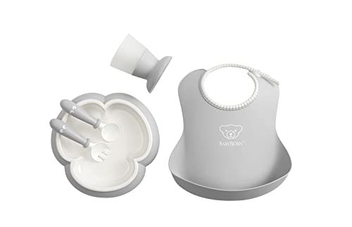 BabyBjörn Baby Dinner Set, 5 pcs, Grey