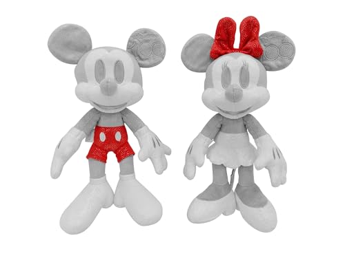 🔥 SELTEN SO GÜNSTIG (-21%) Simba 6315870125-Disney Mickey & Minnie Mouse 100 Jahre Collector-Set Future, 33cm Plüsch, limitierte Sammler-Edition, Geschenk-Box, Amazon exklusiv, Zertifikat & Seriennummer, für Erwachsene & Kinder