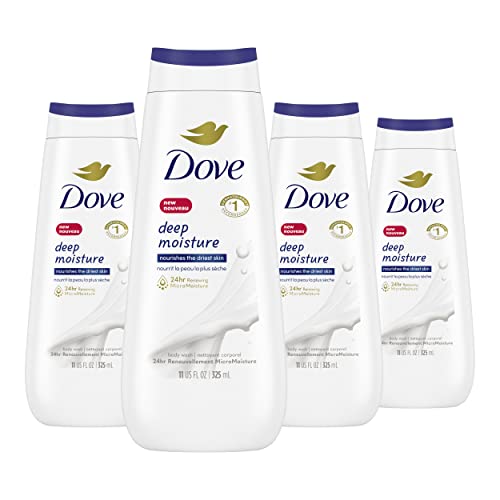 Dove Deep Moisture Body Wash, 4-Pack
