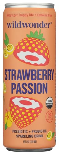 Wild Wonder Organic Strawberry Passion Sparkling Drink, 12 Fz