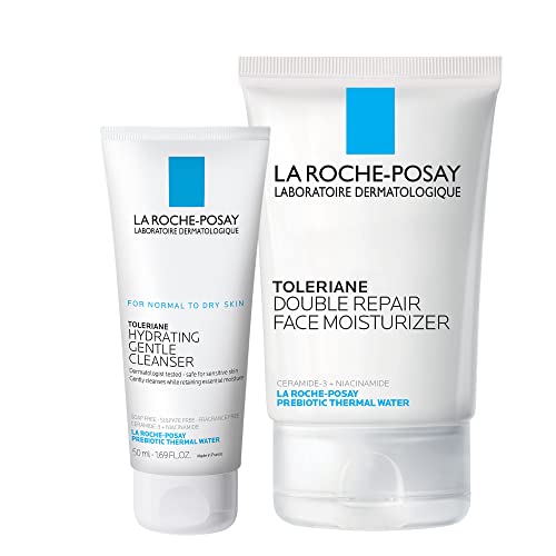 La Roche-Posay Toleriane Double Repair Gentle Skin Care Set for Dry Skin