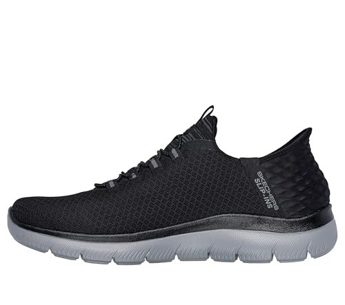 Skechers Men's Summits Hight Range Slip-in Sneaker Black/Charcoal