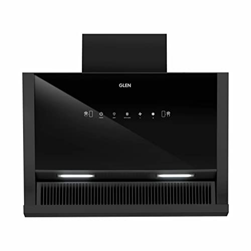 Glen 60 cm 1200 m3/hr Auto-Clean Filterless Kitchen Chimney Motion Sensor (NEO Black)