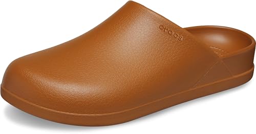 Crocs Unisex-Adult Dylan Mules Clogs-Shoes, Cognac, 9 Men/11 Women