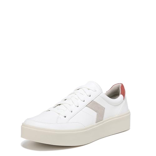 Dr. Scholl's Shoes Women's Madison Lace Sneaker Oxford, White Smooth, 8.5