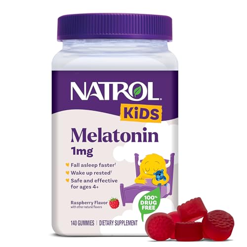 Natrol Kids 1mg Melatonin Gummies Raspberry Flavor