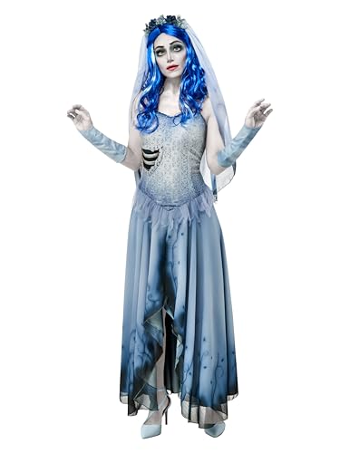 Rubies Corpse Bride: Emily the Corpse Bride Costume Dress for Adults, Women's Medium