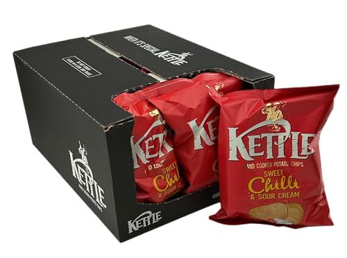 🔥 SELTEN SO GÜNSTIG (-43%) Kettle Chips Sweet Chilli & Sour Cream, hand-frittierte Kessel-Chips, in unterschiedlichen Geschmacksrichtungen 10x 130 g