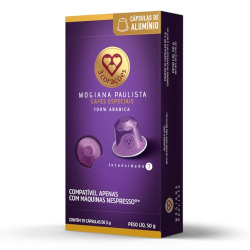 Cápsulas de Café 3 Corações Compatíveis com Nespresso - 10 unidades