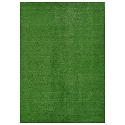 Garland Rug Artificial Grass 7 Ft. X 10 Ft. Large Indoor/Outdoor Area Rug Green -Lush Green, Durable, and Low-Maintenance for Patios, Lawns, and More