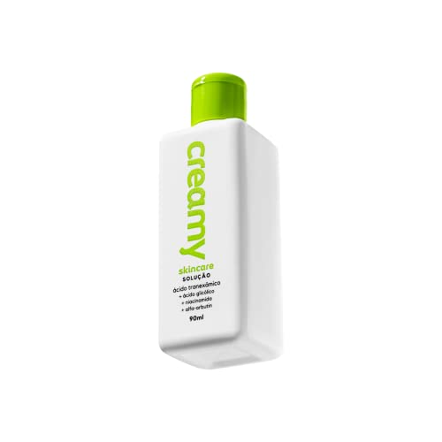 Creamy Skincare Ácido Tranexâmico 90ml | Solução Clareadora, Previne a Hiperpigmentação de Manchas Solares, Trata Acne e Melasma | Todos os Tipos de Pele, Uso Noturno