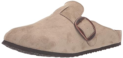 Madden Girl Women's Prim Clog, Taupe Fabric, 6