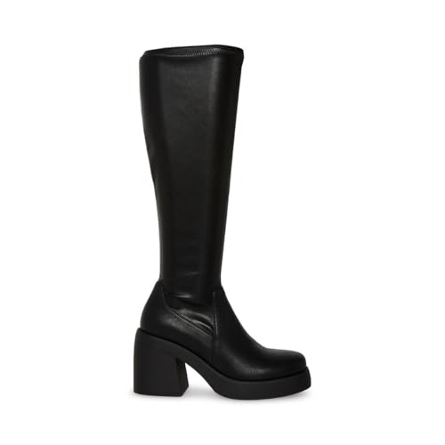 Madden Girl Women's LAX Knee High Boot, Black Paris, 8