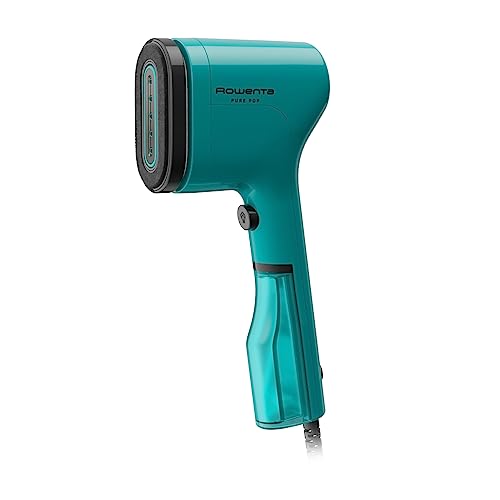 Rowenta PurePop Handheld Steamer for Clothes 1.5 Lbs 15 Second Heatup,2.3 Oz Capacity 1150 Watts Portable,Ironing,Fabric Steamer,Garment Vacation Essentials,Travel Must Have Green DR2024 DR2024U1