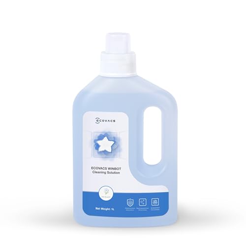 (-29%) ECOVACS 1L Reinigungslösung für Winbot W1 PRO,W2,W2 OMNI,W2 PRO,W2 PRO OMNI,WINBOT MINI,W2S,W2S OMNI Fensterputzroboter, Originalzubehör
