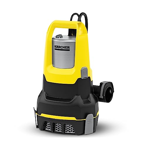 (-44%) Kärcher SP 17.000 Flat Level Sensor flachsaugende Tauchpumpe, Fördermenge: 17.000 l/h, Eintauchtiefe: max. 7 m, für Schmutzwasser mit Partikeln bis zu einer Größe von 5 mm, Restwasserhöhe: 1 mm