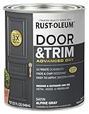 Rust-Oleum 369387 Advanced Dry Door & Trim Paint, Satin Alpine Gray — product image