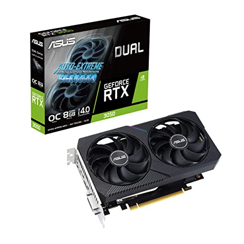 ASUS Dual GeForce RTX 3050 V2 OC Edition 8GB GDDR6 Gaming Grafikkarte
