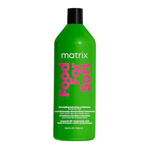 Matrix Food For Soft Conditioner For Color-Treated, Dry and Brittle Hair - Moisturizes, Softens & Smooths, With Avocado Oil & Hyaluronic Acid, Vegan. 32 Fl Oz