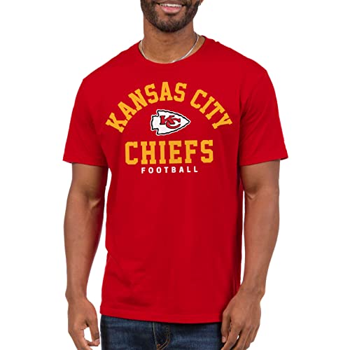 Junk Food Clothing x NFL - Kansas City Chiefs - Classic Team Logo - Unisex Adult Short Sleeve Fan T-Shirt for Men and Women - Size X-Large