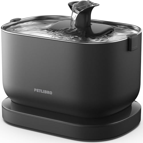 PETLIBRO Cordless Cat Water Fountain 84oz Stainless Steel Tray
