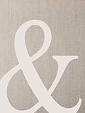 Ampersand: Neutral Aesthetic Book for Decor | Use as a Decorative Accent or Styling Bookshelves & Coffee Tables | Faux Linen Book for Decoration | 550 Lined Pages