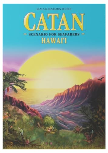 CATAN Hawai'i SCENARIO EXPANSION - Tropical Fishing Excursion for CATAN Seafarers! Strategy Game, Family Game for Kids and Adults, Ages 10+, 3-6 Players, 75 Minute Playtime, Made by CATAN Studio