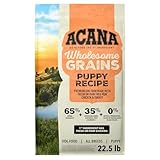 ACANA Wholesome Grains Dry Dog Food Puppy Recipe Real Chicken Eggs and Turkey 22.5lb Bag